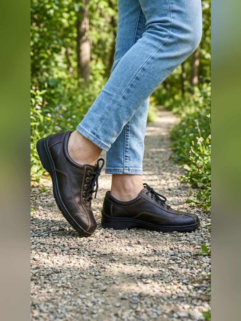 Naturalizer Shoes Demetri Leather Walking Shoes / Sz 8M / Black